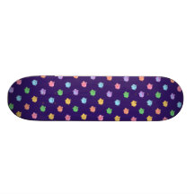 Motif en pastel de porc skateboards personnalisés
