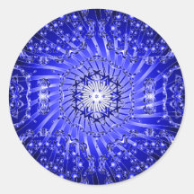 Motif en spirale psychédélique : autocollants