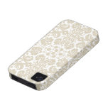 Motif floral français vintage de nouveau d'art coque iPhone 4