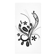 motif floral photocarte customisée