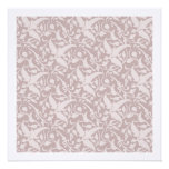 Motif floral vintage 1 - rouge fané invitations