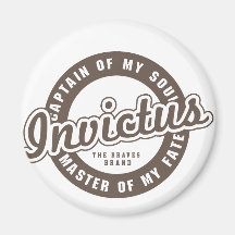 Motif Funk Invictus.ai Magnets Pour Réfrigérateur