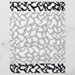 Motif graphique abstrait noir et blanc. prospectus customisé