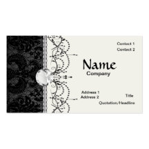 motif gris de damassé de noir de dentelle de faux carte de visite