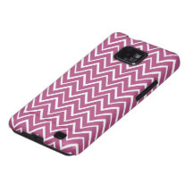 Motif lunatique pourpre de chevron de zigzag de pr étui samsung galaxy s2