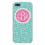 Motif mignon de turquoise de cas de couverture d'i iPhone 5 case