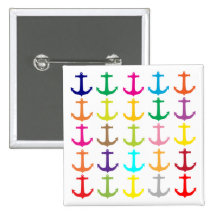 Motif nautique d'ancre de rétros marins pin's avec agrafe