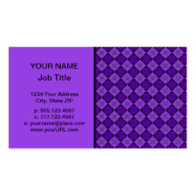 Motif pourpre de diamant cartes de visite professionnelles