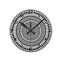 Motif radial psychédélique : Horloge murale horloges murales