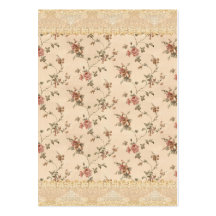 motif roman de rose de victorian de ressort modèle de carte de visite