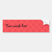 Motif rouge-clair de flocons de neige autocollants pour voiture