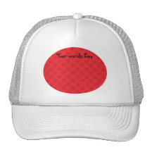 Motif rouge de flocon de neige sur le rouge casquettes