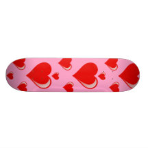 Motif rouge et rose de Saint-Valentin de coeurs Plateaux De Skate