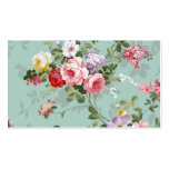 Motif rouge-rose élégant vintage de roses cartes de visite professionnelles