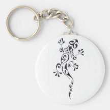 Motif-tatouage-lezard-polyn-sien Keychain