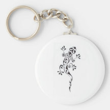 Motif-tatouage-lezard-polyn-sien Keychains