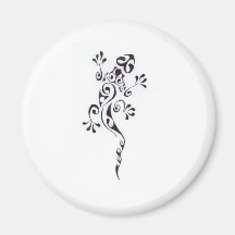 Motif-tatouage-lezard-polyn-sien Magnet