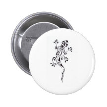 Motif-tatouage-lezard-polyn-sien Pinback Button