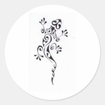 Motif-tatouage-lezard-polyn-sien Sticker