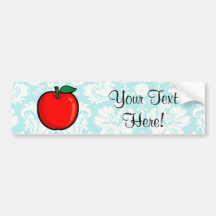 Motif turquoise Apple de damassé Adhésif Pour Voiture