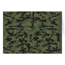 Motif vert de camo cartes de vœux