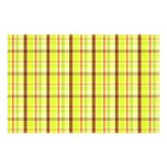 Motif vert et brun de plaid papiers à lettres