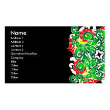 motif vif oriental modèles de cartes de visite