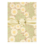 motif vintage de marguerite de marguerites de nouv faire-parts