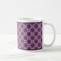 Motif violet 1 d'art de pétales - tasse