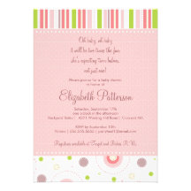 Motifs d'invitation de baby shower de fille de jum