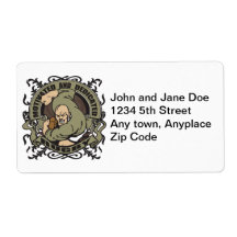 Motivated Rugby Personalized Shipping Label