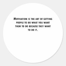 Motivation Round Stickers
