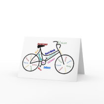 Motivational Bike, Bicycle, Cycling, Sport, Hobby Greeting Card
