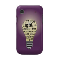 Motivational Brighten the Path Quote Samsung Galaxy Covers