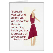 Motivational Greeting Card - Believe In Yourself