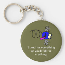 motivational keychain stand for something