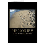 Motivational: Memories Last a Lifetime Greeting Card