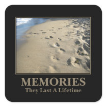 Motivational: Memories Last a Lifetime Stickers