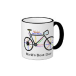 Motivational Words Bike, Cycle Best Dad Coffee Mug
