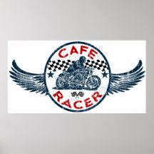 Moto Cafe racer Poster