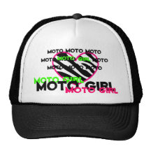 MOTO GIRL TRUCKER HAT