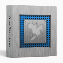 Motocross; Brushed Metal-look Vinyl Binder