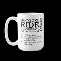 Motocross Conversations Funny Dirt Bike Mug mugs