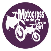 Motocross Daddy's Girl Stickers