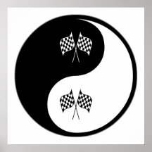Motocross de Yin Yang Affiches