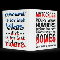 Motocross Dirt Bike Binder binders