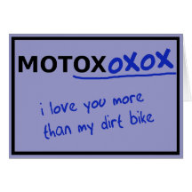 Motocross Dirt Bike Valentine's Day Card Funny