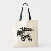 Motocross Father/Son Tote Bag