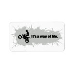 Motocross is a Way of Life Address Labels