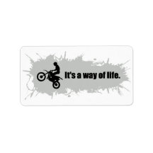 Motocross is a Way of Life Address Labels